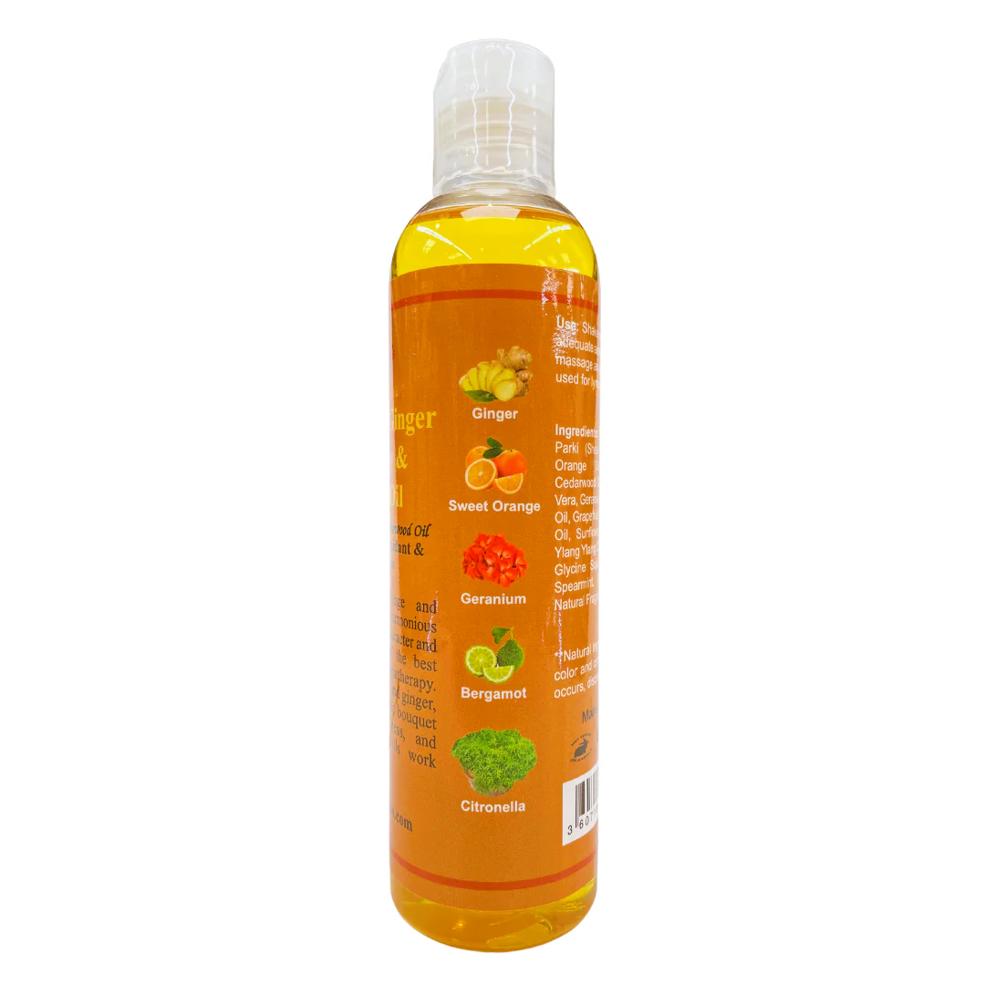 Orange & Ginger Bath, Body & Massage Oil - Image 2