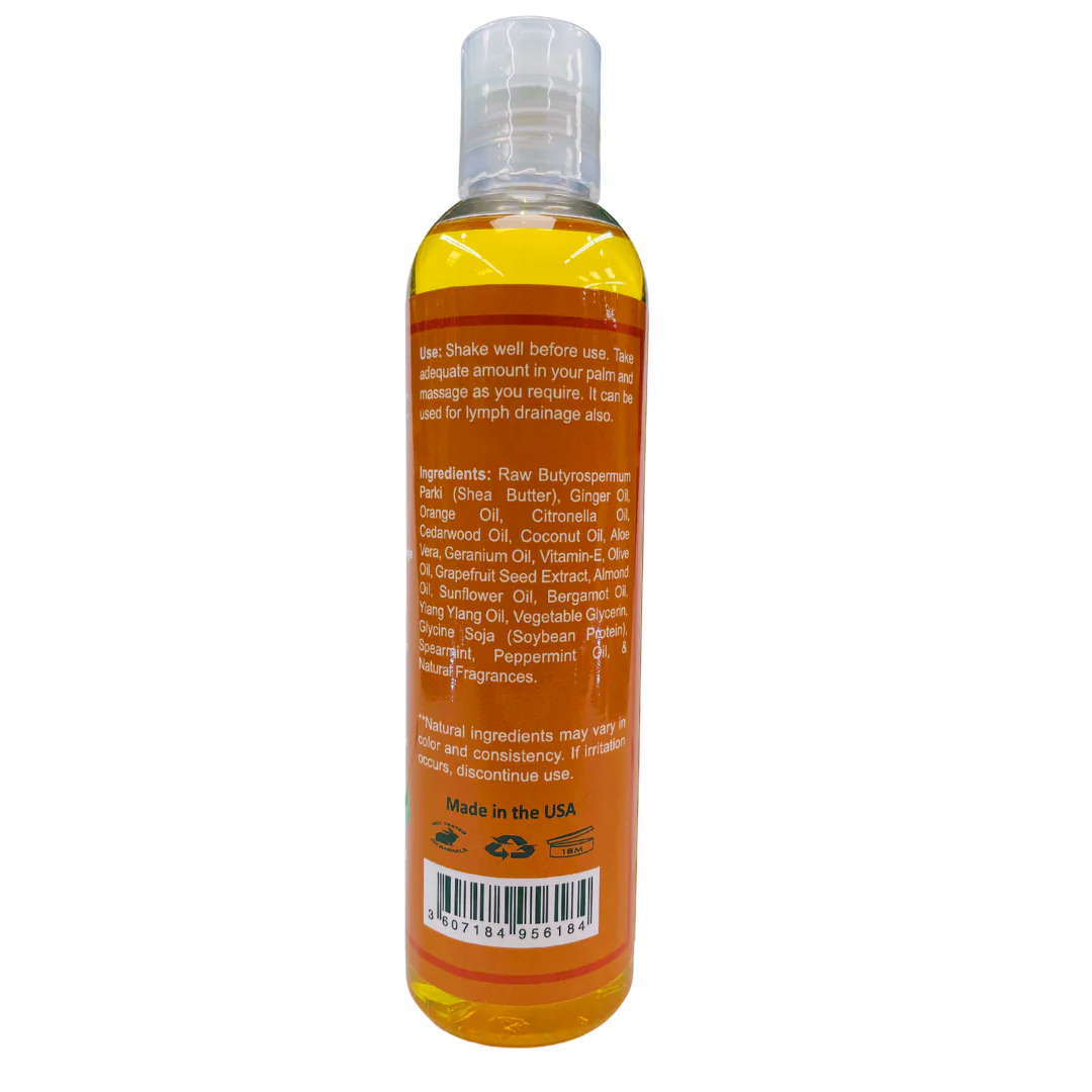 Orange & Ginger Bath, Body & Massage Oil - Image 3