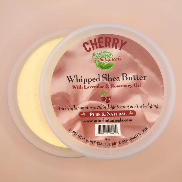 Promotional Cherry Whipped Shea Butter with Lavender & Rosemary Oil 8oz - Image 2