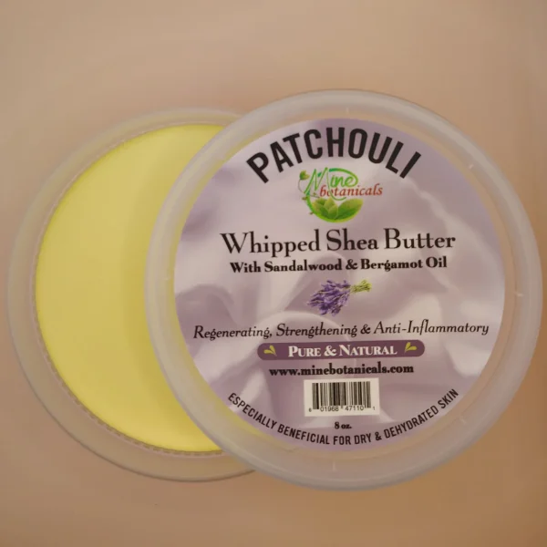 Promotional Patchouli Whipped Shea Butter with Sandalwood & Bergamot Oil 8oz - Image 2