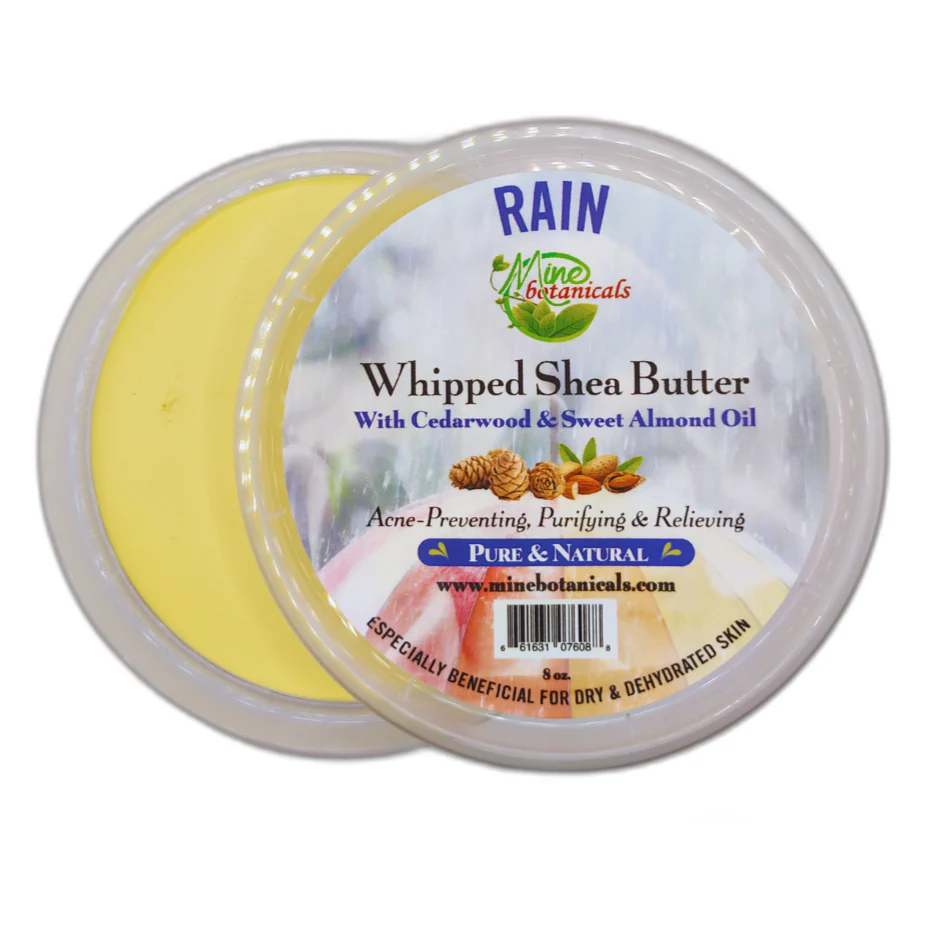 Promotional Rain Whipped Shea Butter with Cedarwood & Sweet Almond Oil 8oz - Image 2