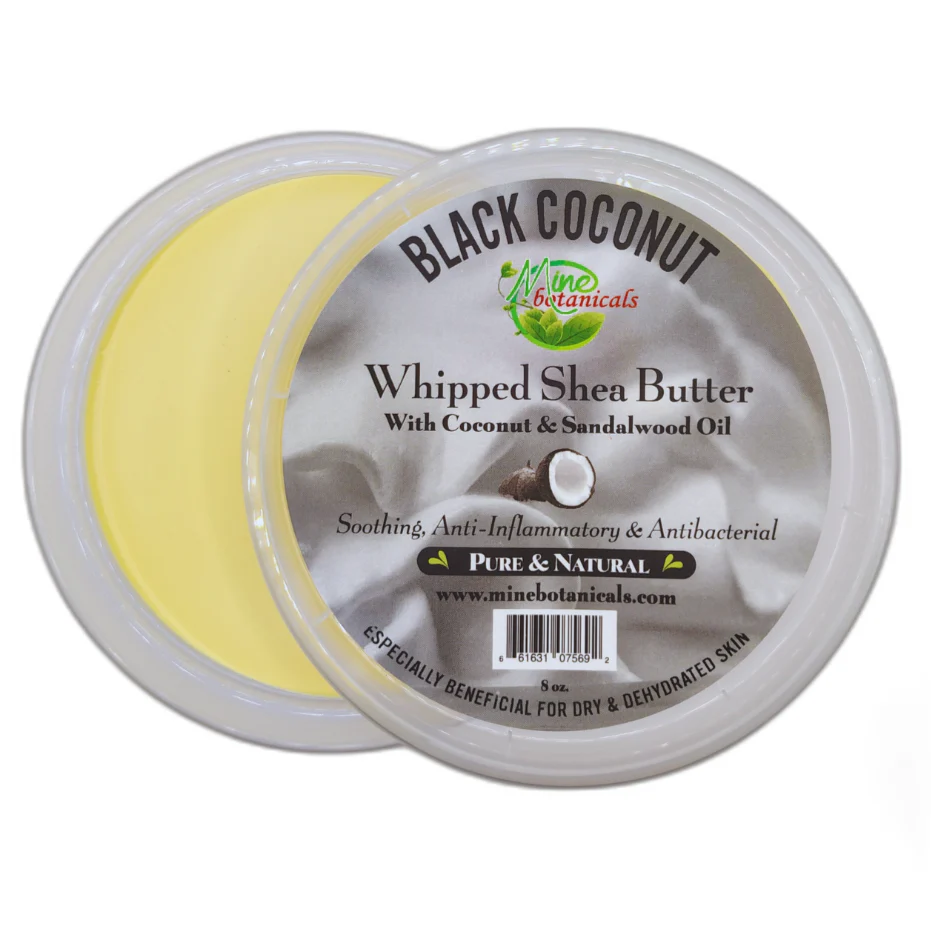 Promotional Black Coconut Whipped Shea Butter with Coconut & Sandalwood Oil 8oz - Image 2
