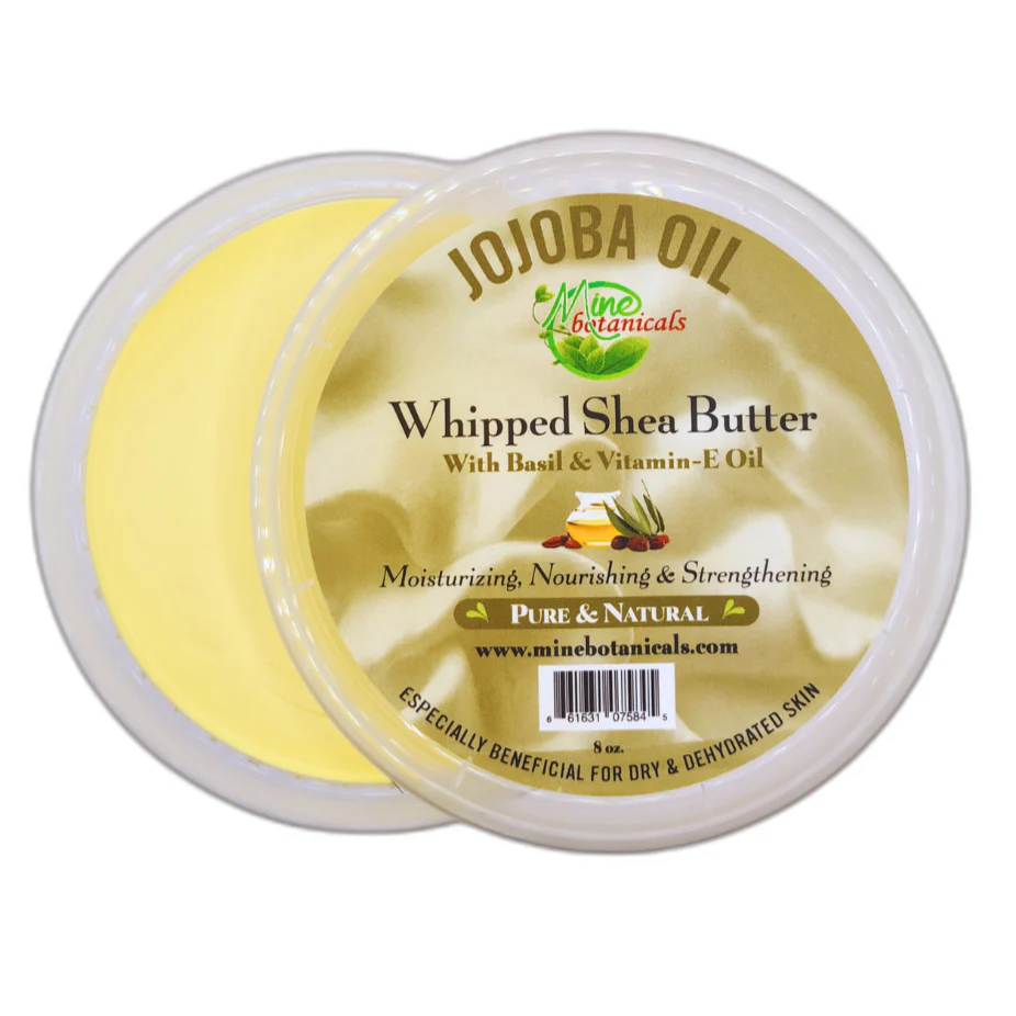 Promotional Jojoba Oil Whipped Shea Butter with Basil & Vitamin-E Oil 8oz - Image 2