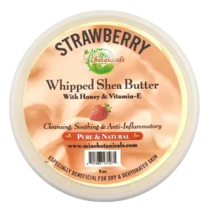 Promotional Strawberry Whipped Shea Butter with Honey & Vitamin-E 8oz