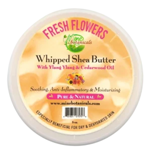 Promotional Fresh Flowers Whipped Shea Butter with Ylang Ylang & Cedarwood Oil 8oz